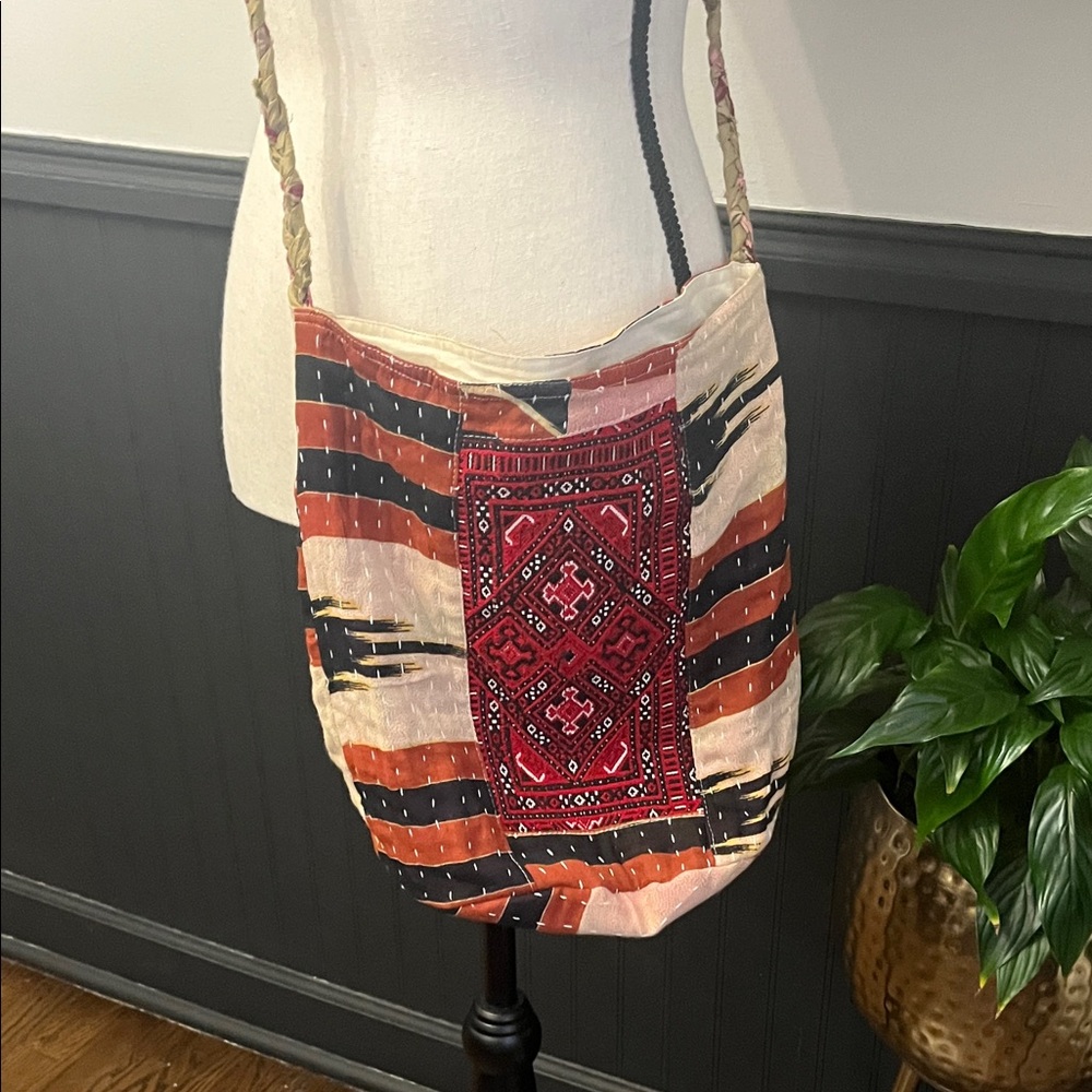 Multicolor Patchwork Crossbody Bag - image 3